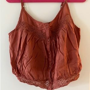 Amuse Society Jaylen Lace Salmon Cami Halter